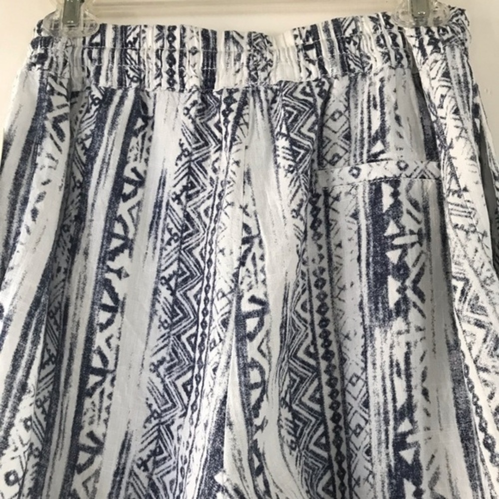 New Modern Drawstring Linen Cropped Pants - Picture 8 of 8